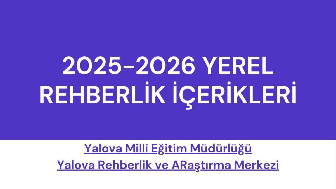 YEREL REHBERLİK İÇERİKLERİ